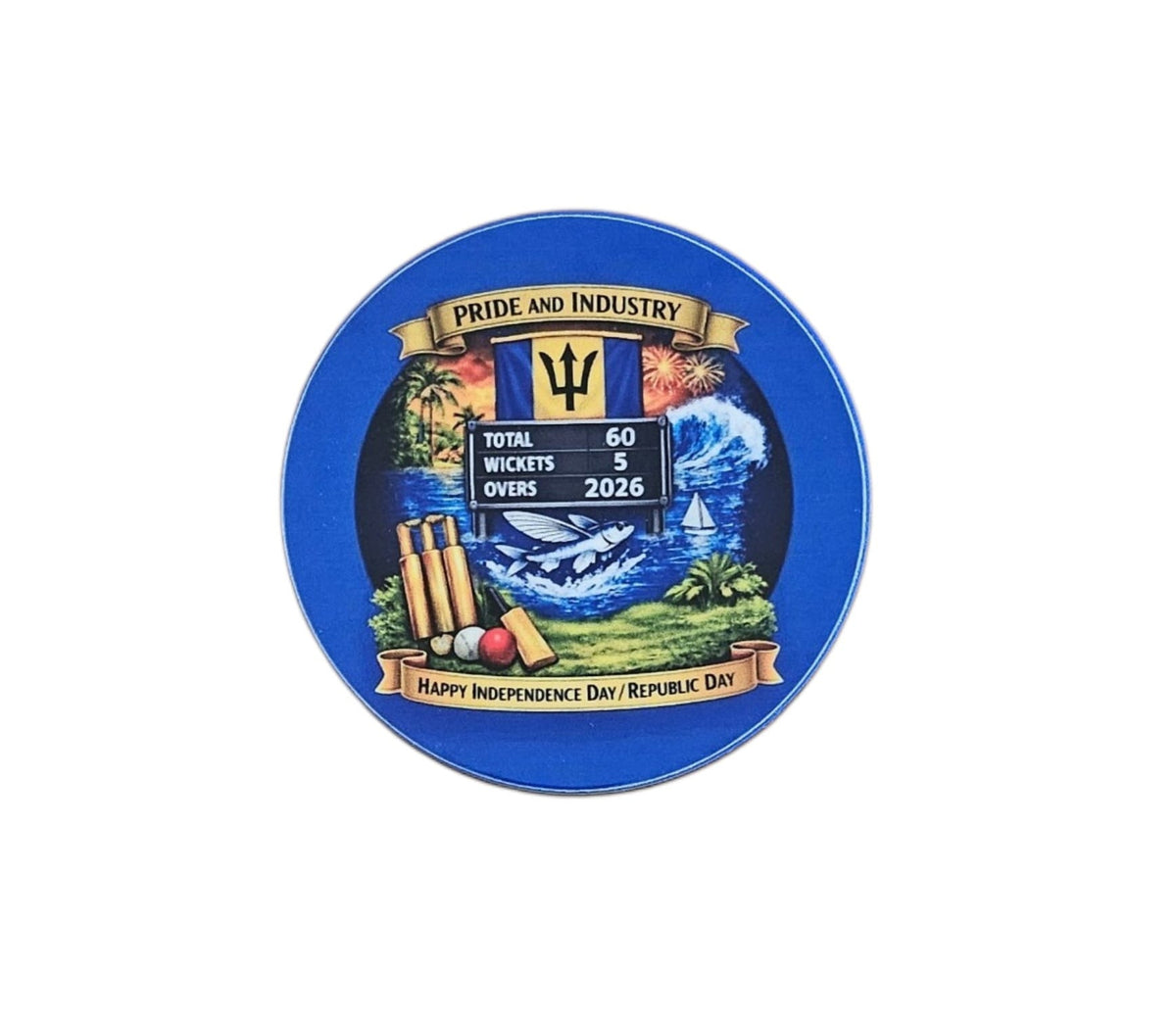 Barbados 60th Independence coasters