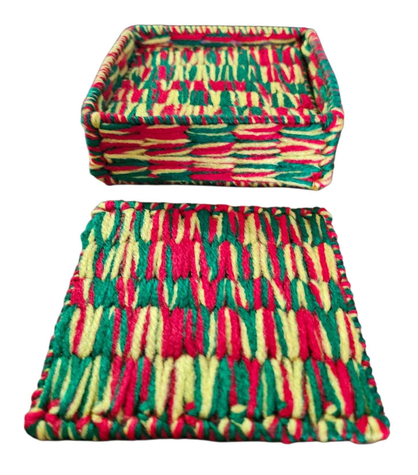 Crochet Coasters, set of 4 - Grenada