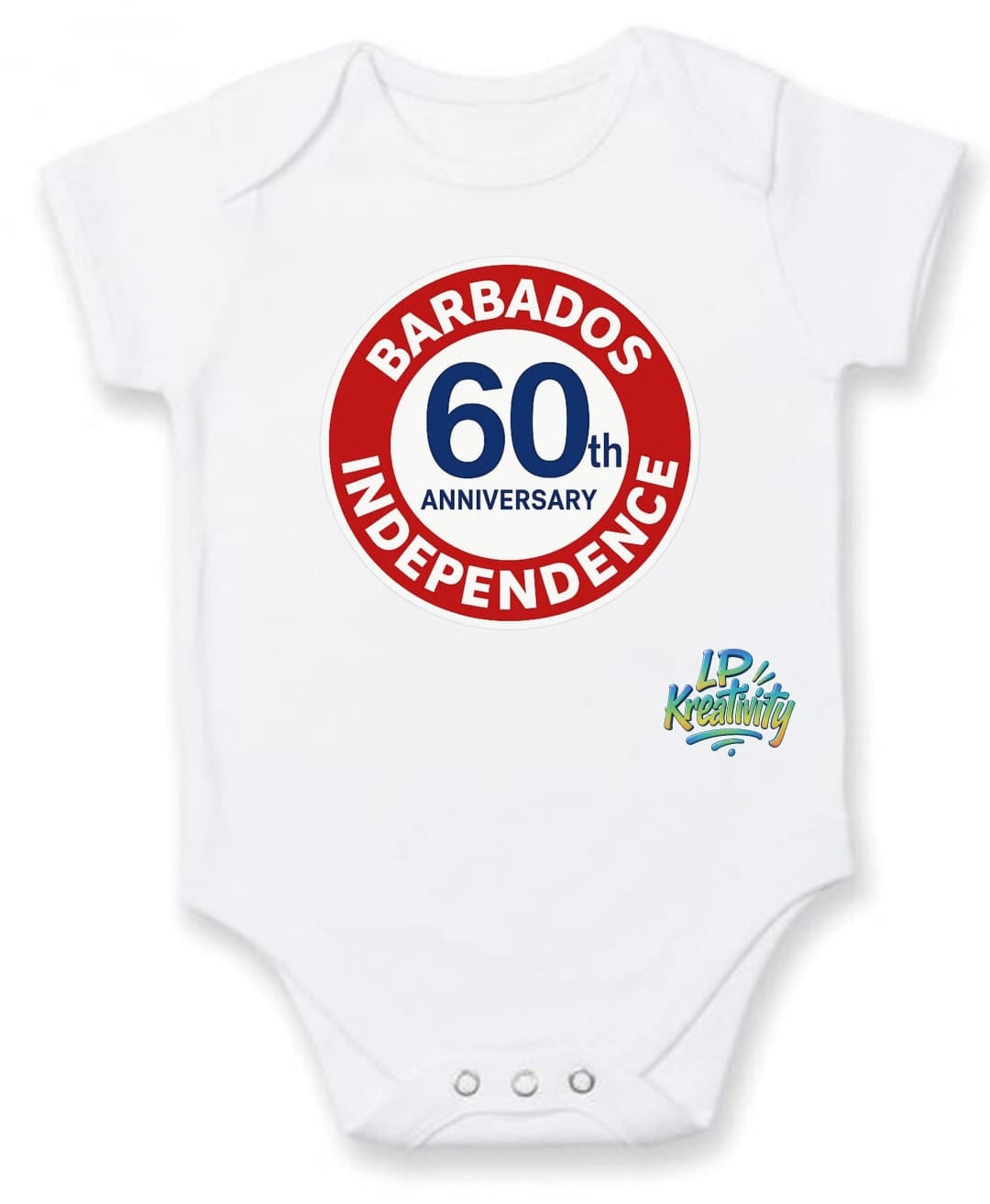 Pre-order Barbados 60th Independence Baby Grow