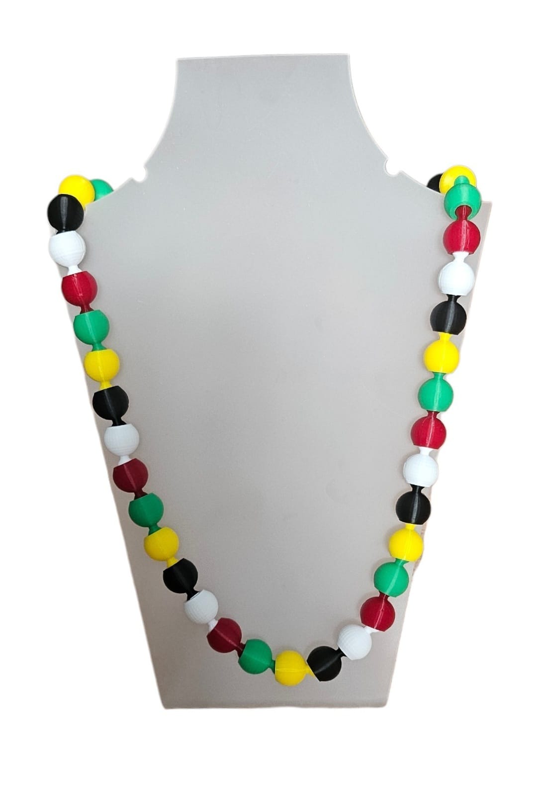 3D printed Bead Necklace - St. Kitts and Nevis