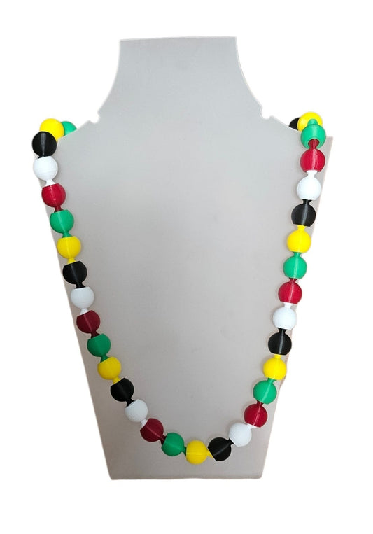 3D printed Bead Necklace - St. Kitts and Nevis