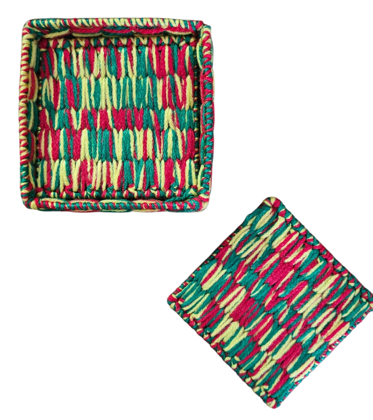 Crochet Coasters, set of 4 - Grenada