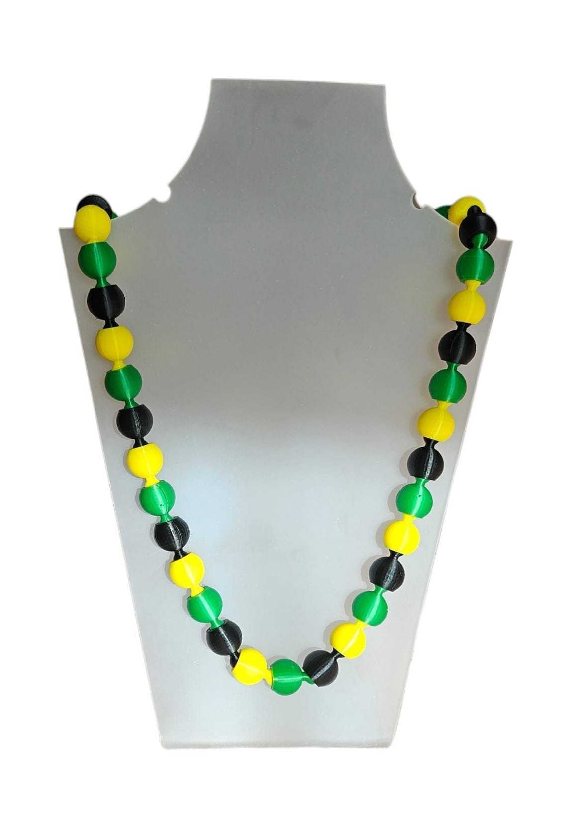 3D printed Bead Necklace - Jamaica