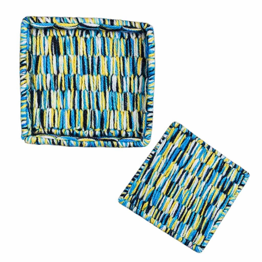 Crochet Coasters, set of 4 - St. Lucia